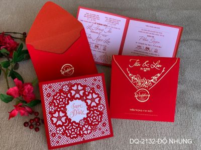 Thiệp cưới mẫu DQ2132DONHUNG