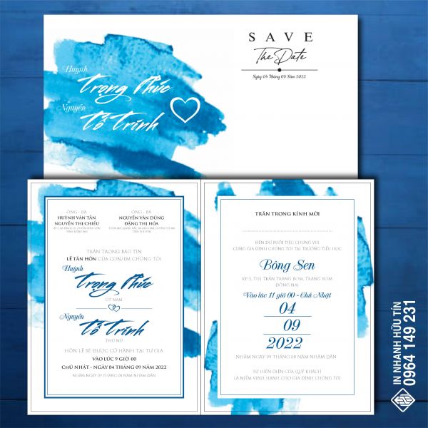 Thiệp cưới mẫu HT0027