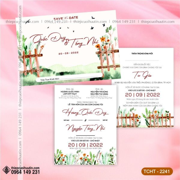 Thiệp cưới mẫu HT0041
